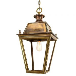 Balmoral Solid Brass Large 1 Light Hanging Lantern