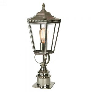 Chelsea Nickel Plated Solid Brass Short Pillar Lamp