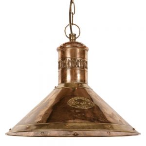 Deck Solid Copper and Brass 1 Light Pendant