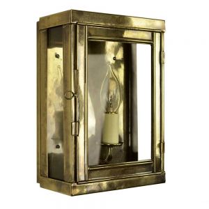 Oxbridge Solid Brass 1 Light  Box Lantern