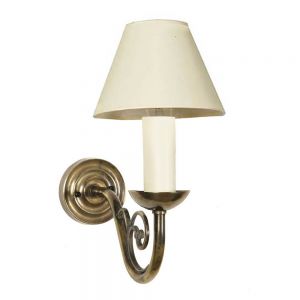 Cottage Solid Brass 1 Light Wall Lamp