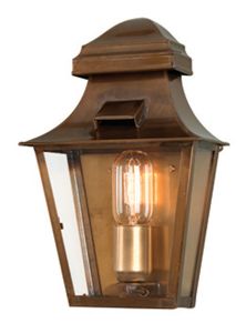 St Pauls Hand Made Outdoor Lantern, Antique Brass