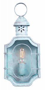 The Oval Solid Brass Outdoor Lantern, Verdigris