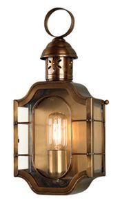 The Oval Solid Brass Outdoor Lantern, Antique Brass