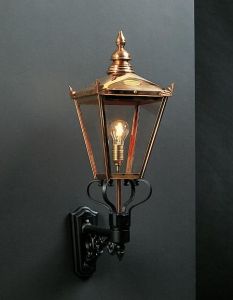 Chelsea, Large Copper Outdoor Wall Lantern
