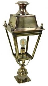 Balmoral Solid Brass 1 Light Short Pillar Lamp